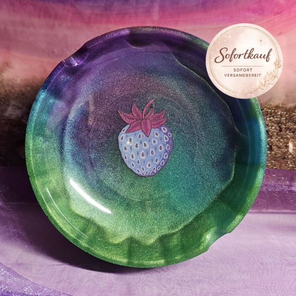 Epoxidharz Aschenbecher handgemacht massiv Unikat Design