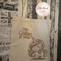 Einhorn Tragetasche Baumwolle handgemacht personalisiert Stoffbeutel Unikat