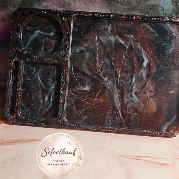 Mischunterlage Epoxidharz handgemacht Rolling Tray personalisiert Foto Spruch Sticker Unikat Traumharz