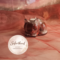 Teelichthalter schlafende Katze aus Epoxidharz handgemacht rutschfest Dekofigur Unikat Traumharz