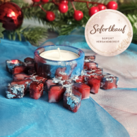 Teelichthalter Schneeflocke Epoxidharz handgemacht Winter Weihnachtsdeko Unikat Traumharz